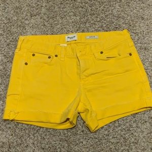 Madewell Yellow Shorts